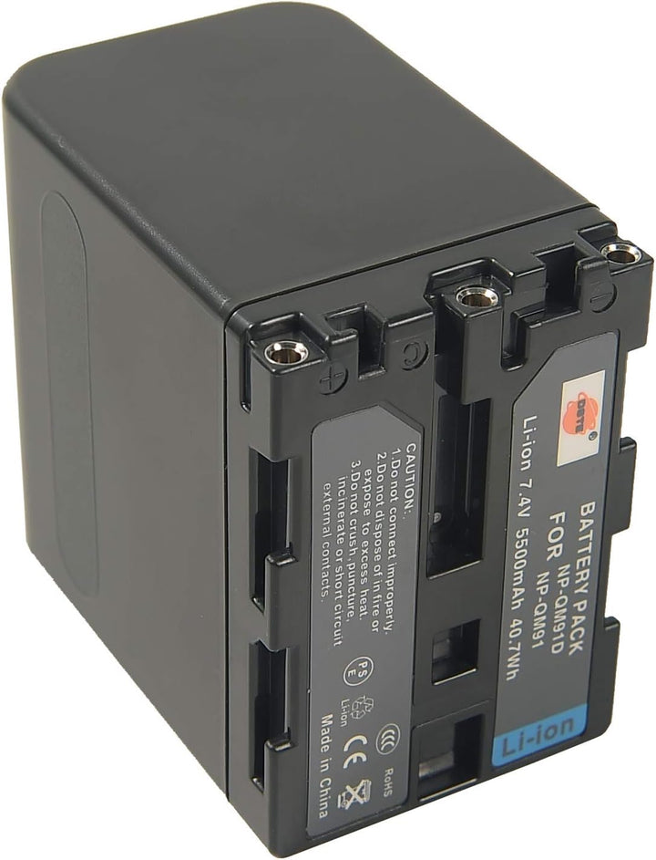 DSTE 2-Pack Ersatz Batterie Akku for Sony NP-QM91D CCD-TRV118 CCD-TRV128 CCD-TRV138 CCD-TRV228 CCD-T
