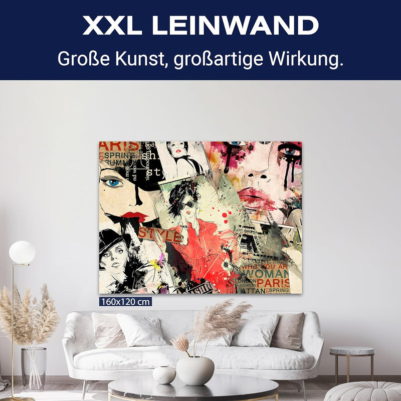 wandmotiv24 Leinwand-Bild Pop-Art, Grösse 60x45cm, Querformat, Wand-Bilder, Dekoration Wohnzimmer mo