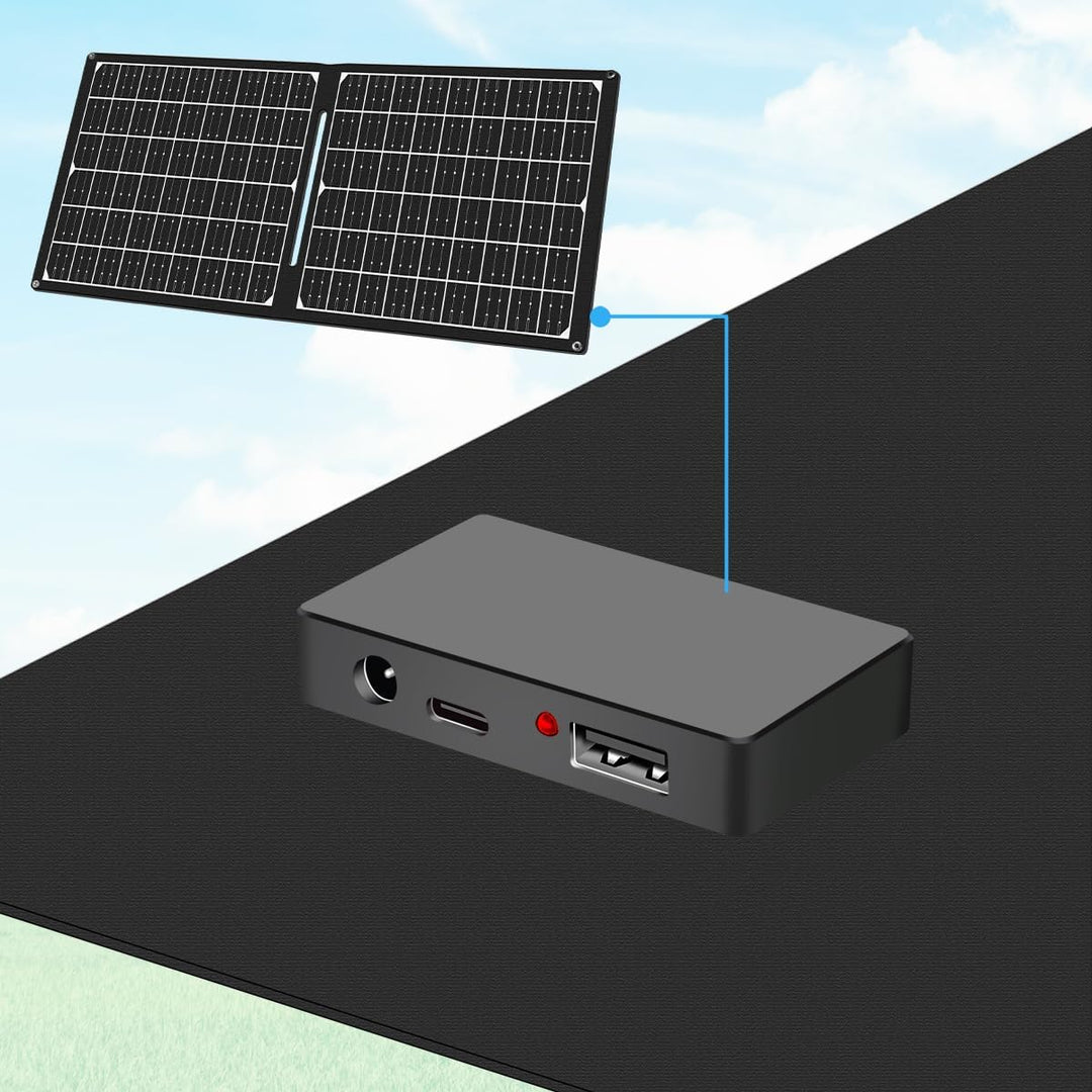 LogiLink PA0341 - faltbares/ausklappbares Solarpanel für Unterwegs mit max. Leistung von 30W, inkl.