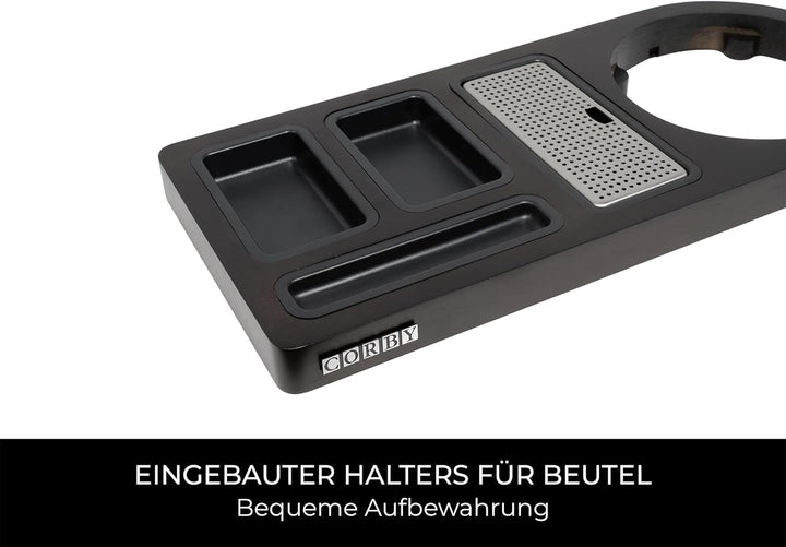 Corby Buckingham Standard Willkommenstablett (Dunkles Holz), Dunkles Holz