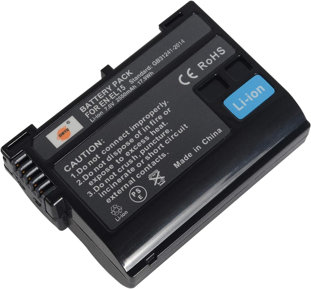 DSTE® Batterie Griff für Nikon D800 D800E Digital DSLR Kamera als MB-D12 mit (2 packung) EN-EL15