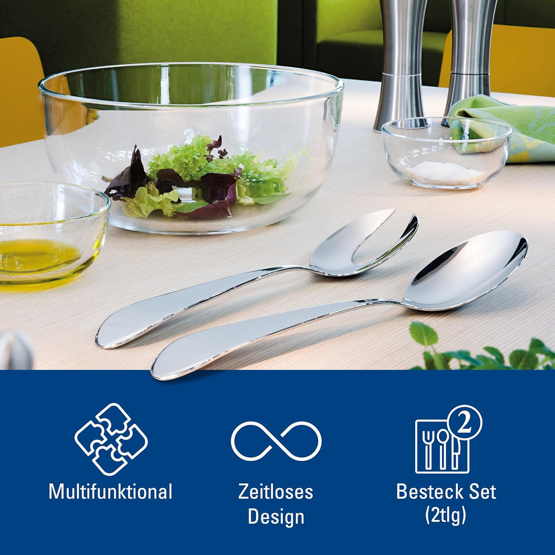 Villeroy & Boch Villeroy und Boch Sereno XXL Salatservier-Set, 2-teilig, Edelstahl Besteckset für Sa