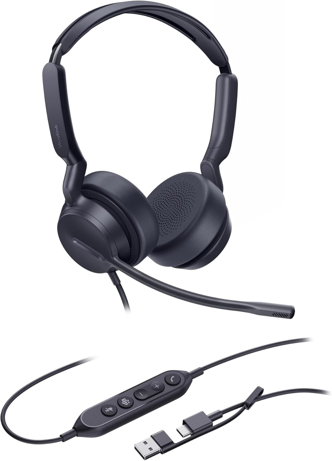 Yealink Headset UH42 Dual Teams USB-C/A, UH42 Dual Teams