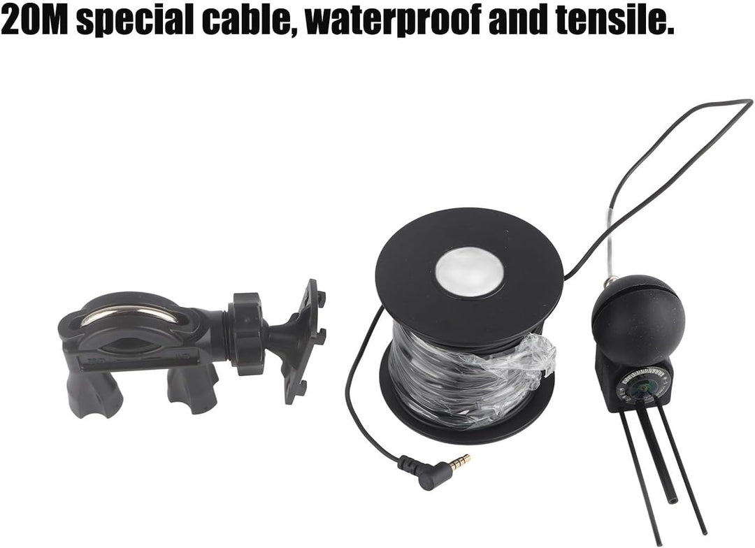 Unterwasser-Angelkamera-Kit, Tragbarer Video-Fischfinder mit 4,3-Zoll-LCD-, Professionelle Angelhilf