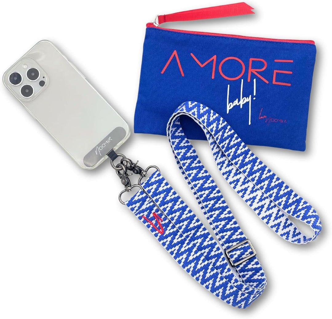 NOOMYA breite Handykette – Handyband universal zum Umhängen mit Adapter, Handy Band verstellbar & ab