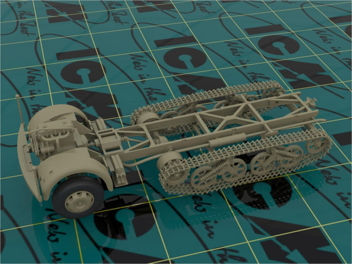 ICM 35453 Modellbausatz KHD S3000/SS M Maultier WWII German Semi-Tracked Truck, Schwarz