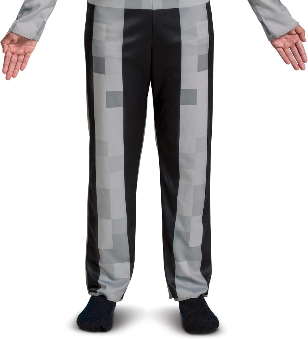 Minecraft Skeleton Costume for Kids, Video Game Inspired Character Outfit, Classic Child Size Medium