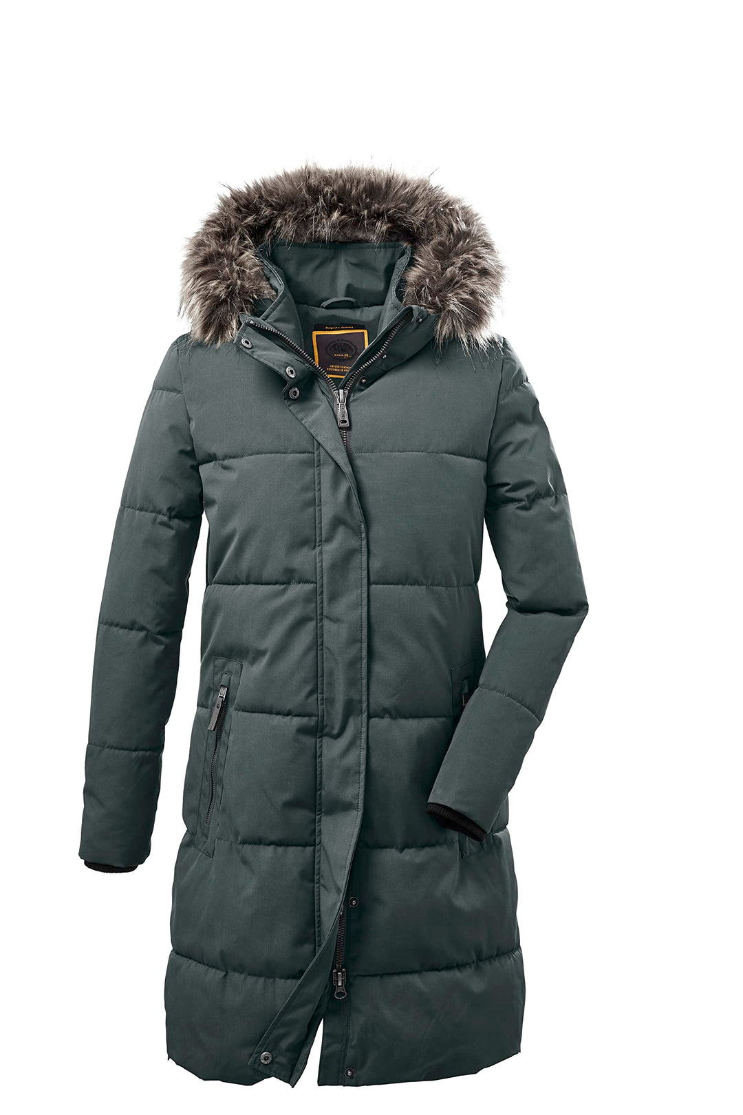 G.I.G.A. DX Damen Gw 18 Wmn Qltd Prk Casual Steppparka/Parka mit Kapuze 36 dunkel blaugrün, 36 dunke
