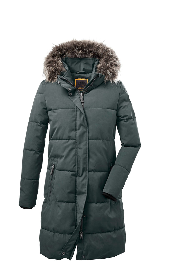 G.I.G.A. DX Damen Gw 18 Wmn Qltd Prk Casual Steppparka/Parka mit Kapuze 36 dunkel blaugrün, 36 dunke
