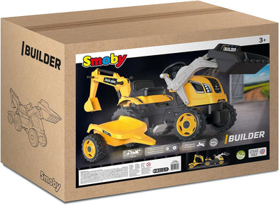 Smoby Traktor Builder Max mit Anhänger