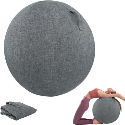 CISSIYOG Stuhlhussen für Sitzball 65cm Ø, Schutzhülle für Gymnastikball, Yoga Ball Abdeckung,Balance