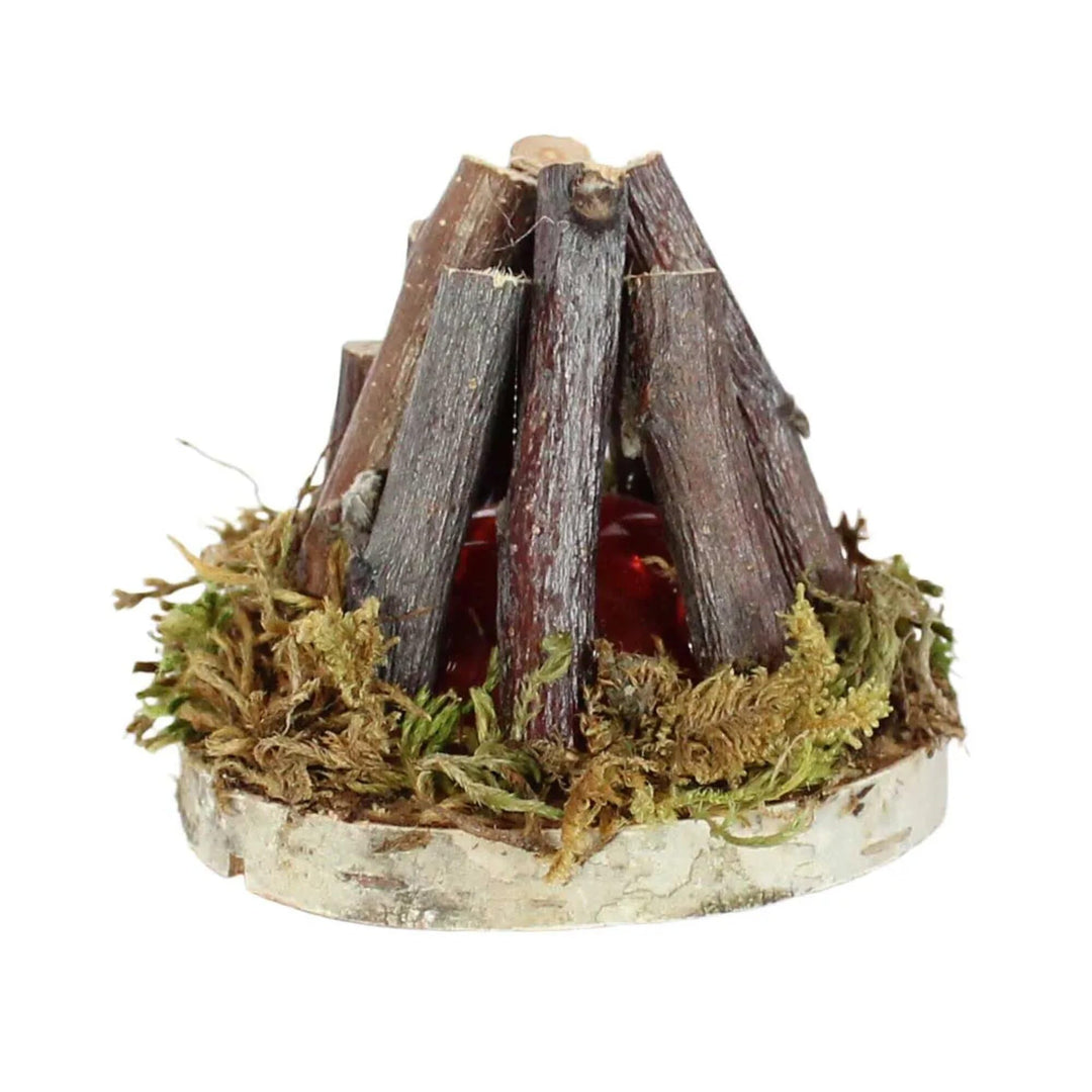Lagerfeuer mit Flackerlicht-LED Timerfunktion inkl. Batterie