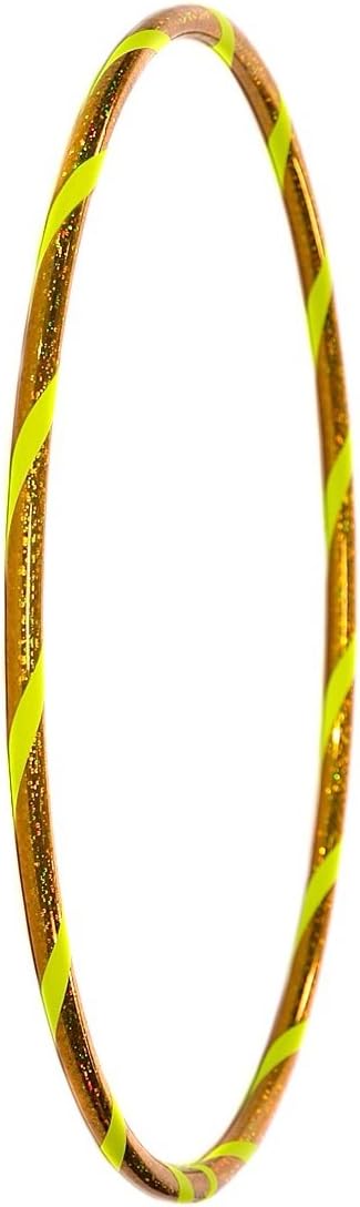 Hoopomania Glamour Kinder Hula Hoop Reifen Ø60cm Glitter-Gelb-Gelb, &amp;