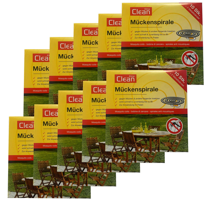 100x Elina Anti-Mücken-Spirale Insektenspriale gegen Mücken Mückenschutz Mückenspirale