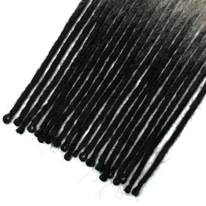 Dünne 0.6cm Synthetische Dreadlock Extensions Handgemacht 24 Zoll 20 Stränge Häkelhaar Lange Häkelzö