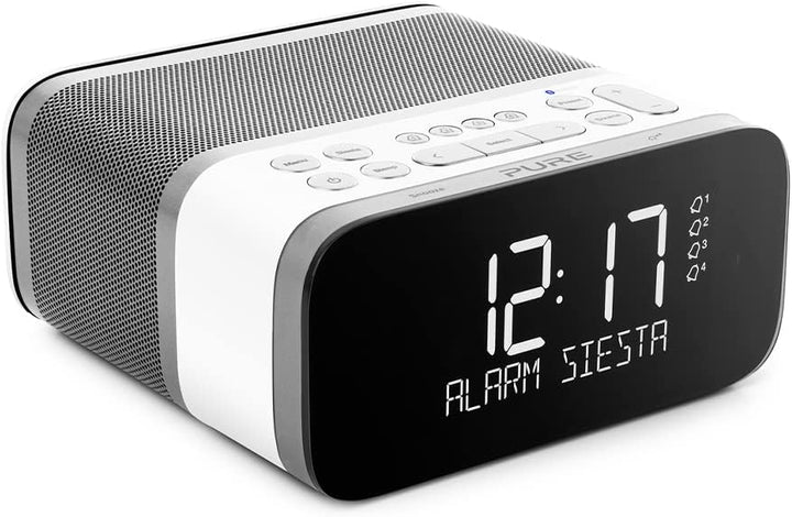 Pure Siesta S6 Bluetooth Radiowecker (Digitalradio, CrystalVue Display, Bluetooth, DAB/DAB+ und UKW,