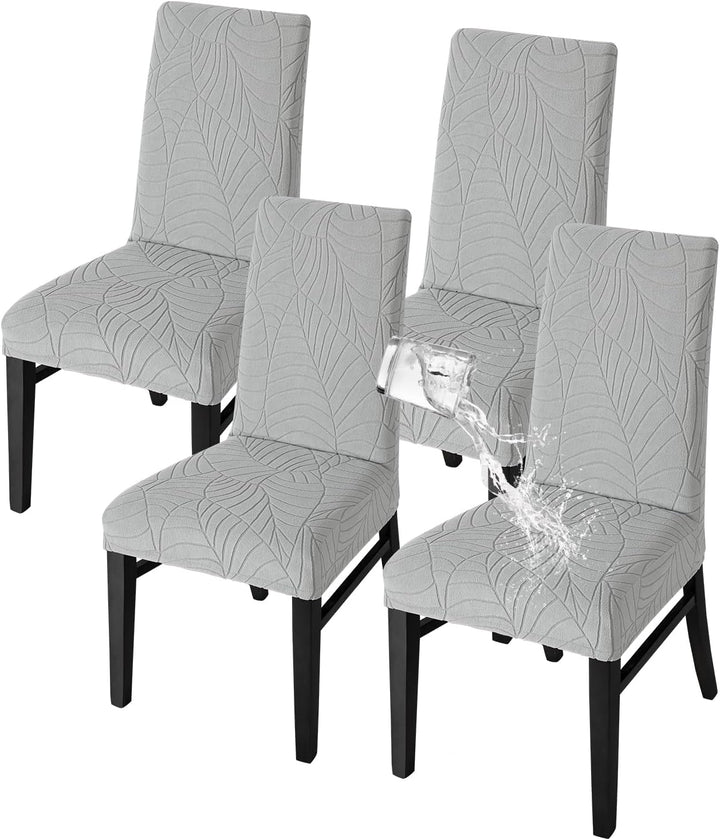 SHENGYIJING Stretch Set of 2 or 4 or 6 Waterproof Dining Chair Covers for Dining Room, Removable and