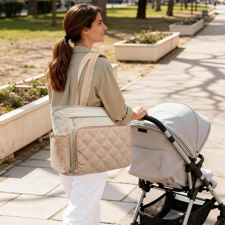 G4Free 3-in-1 Wickeltasche, Wickelrucksack Gross mit Wickelunterlage, Multifunktions Babytasche Fäch