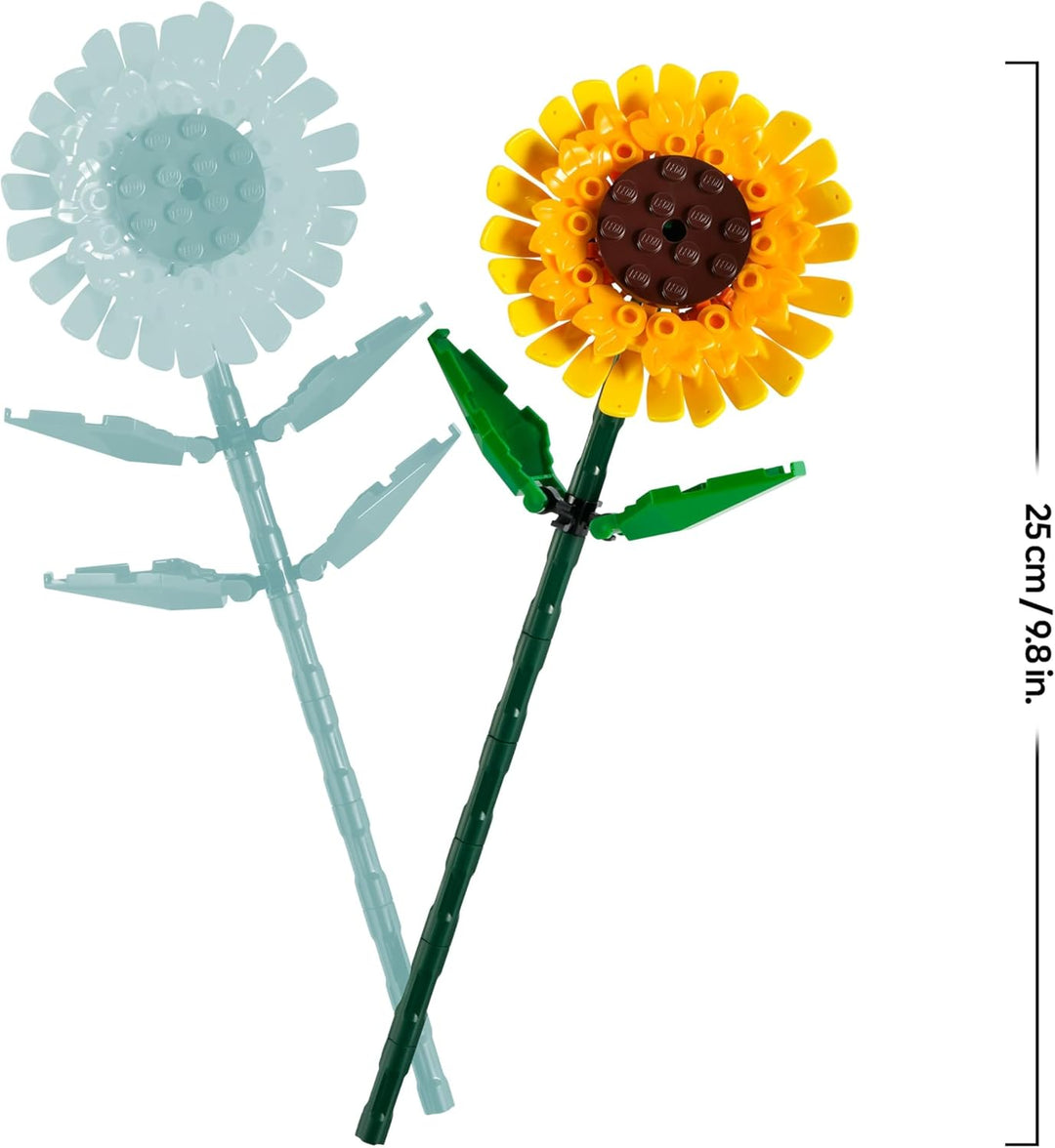 LEGO Botanicals Sonnenblumen - Set mit Kunstblumen für Kinder ab 8 Jahren - Kinderzimmer-Deko oder B