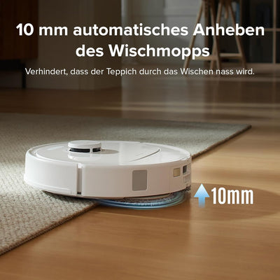 roborock Qrevo S Saugroboter mit Wischfunktion, 7000 Pa HyperForce® Reinigungsleistung, 45 dB(A) lei
