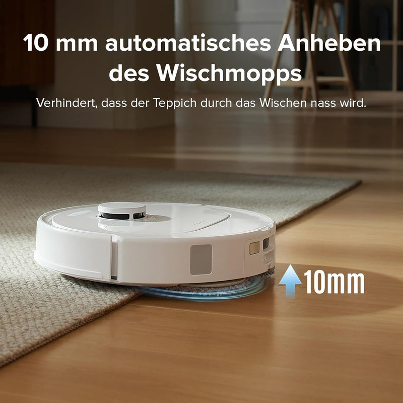 roborock Qrevo S Saugroboter mit Wischfunktion, 7000 Pa HyperForce® Reinigungsleistung, 45 dB(A) lei
