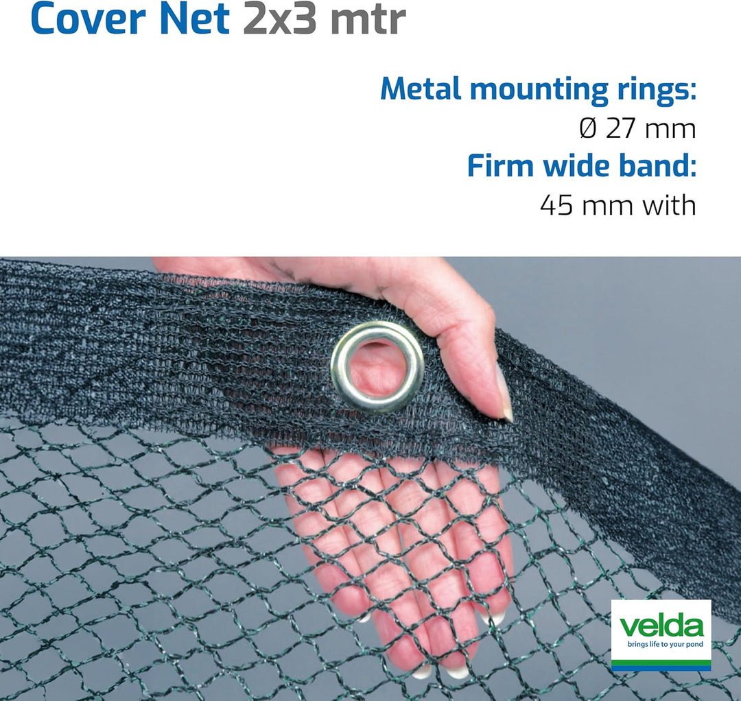VELDA Teichnetz Feinmaschig 2x3m, Vogelschutznetz engmaschig, Laubnetz Feinmaschig, Fischreiher Abwe