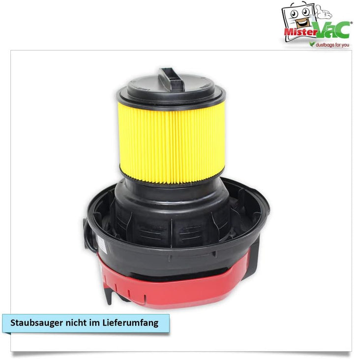 MisterVac Lamellenfilter Ersatzfilter kompatibel mit Top Craft TC-NTS 30A Nass-Trocken