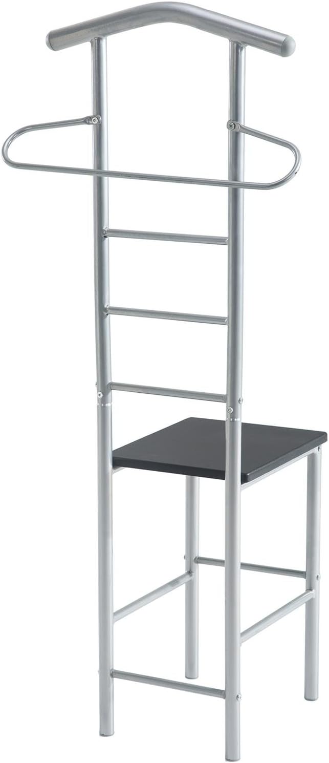 CARO-Möbel Herrendiener Stummer Diener Kleiderständer JIVO, in grau anthrazit,121 cm, Garderobe mit