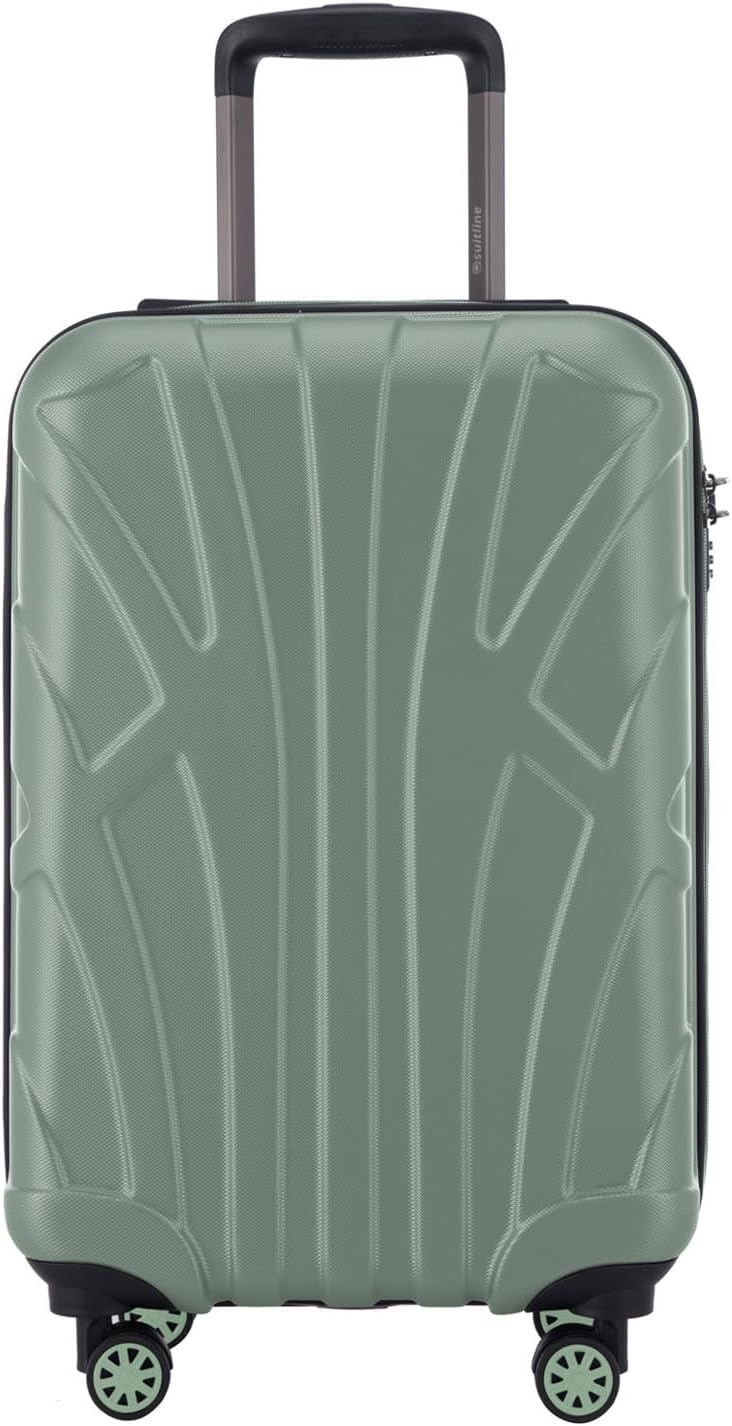suitline Handgepäck Hartschalen-Koffer Koffer Trolley Rollkoffer Reisekoffer, TSA, 55 cm, ca. 34 Lit
