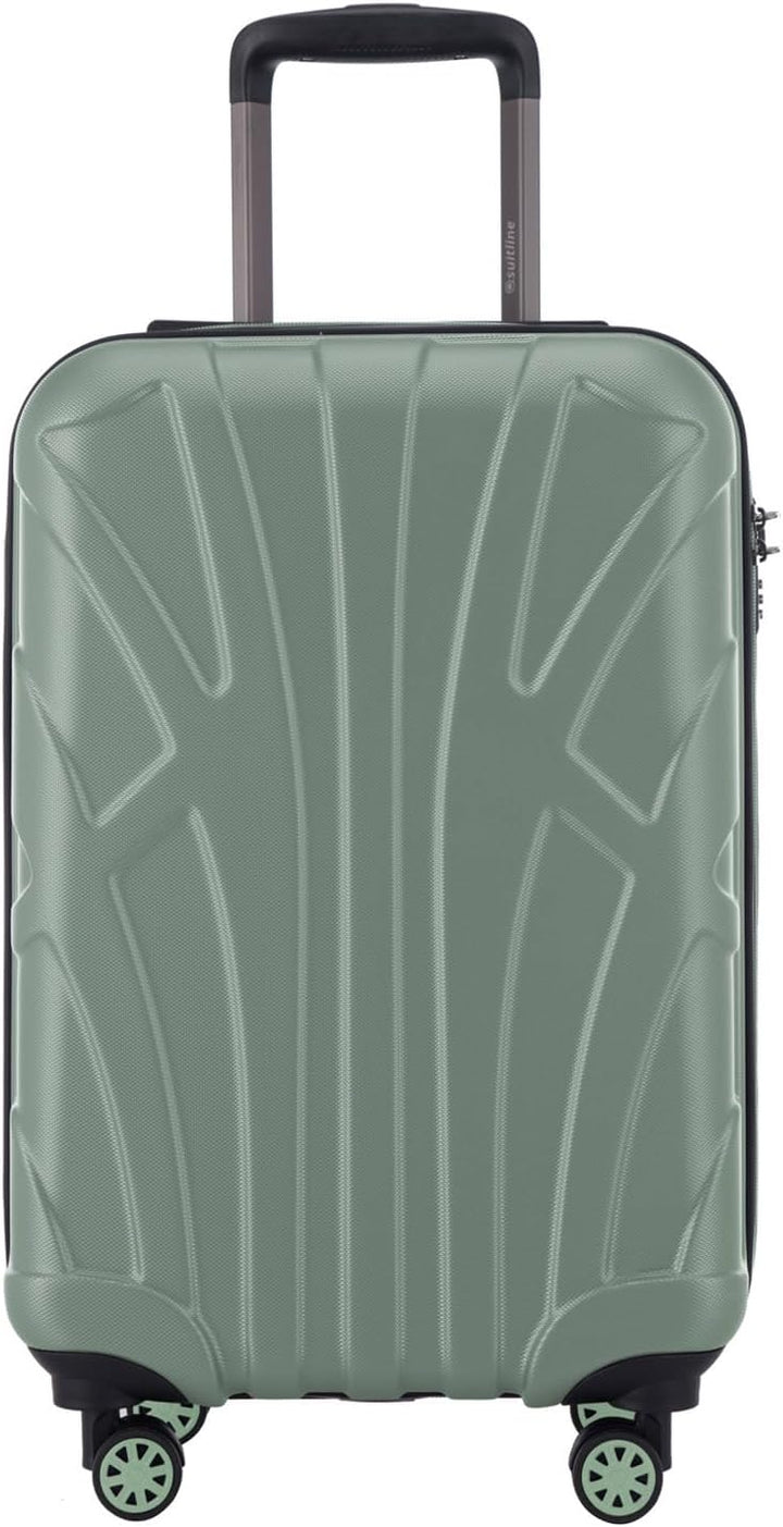 suitline Handgepäck Hartschalen-Koffer Koffer Trolley Rollkoffer Reisekoffer, TSA, 55 cm, ca. 34 Lit