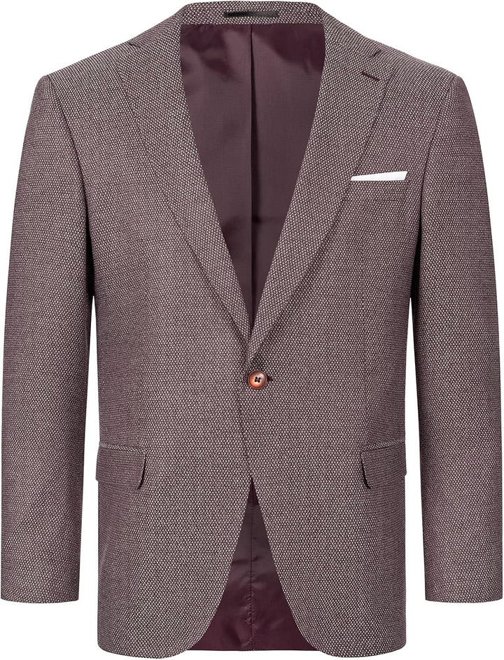 Indumentum Herren Sakko Blazer IJS-100 XXL Weinrot, XXL Weinrot