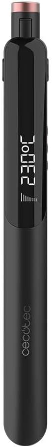 Cecotec Schmales Glätteisen mit Kabel Lisse Keratin Essence Black Schwarz, Schwarz