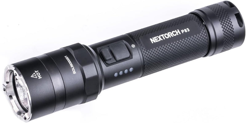 NEXTORCH P83 Akku-LED-Taschenlampe mit 360° Warnlicht-Funktion + Notfall-Glasbrecher