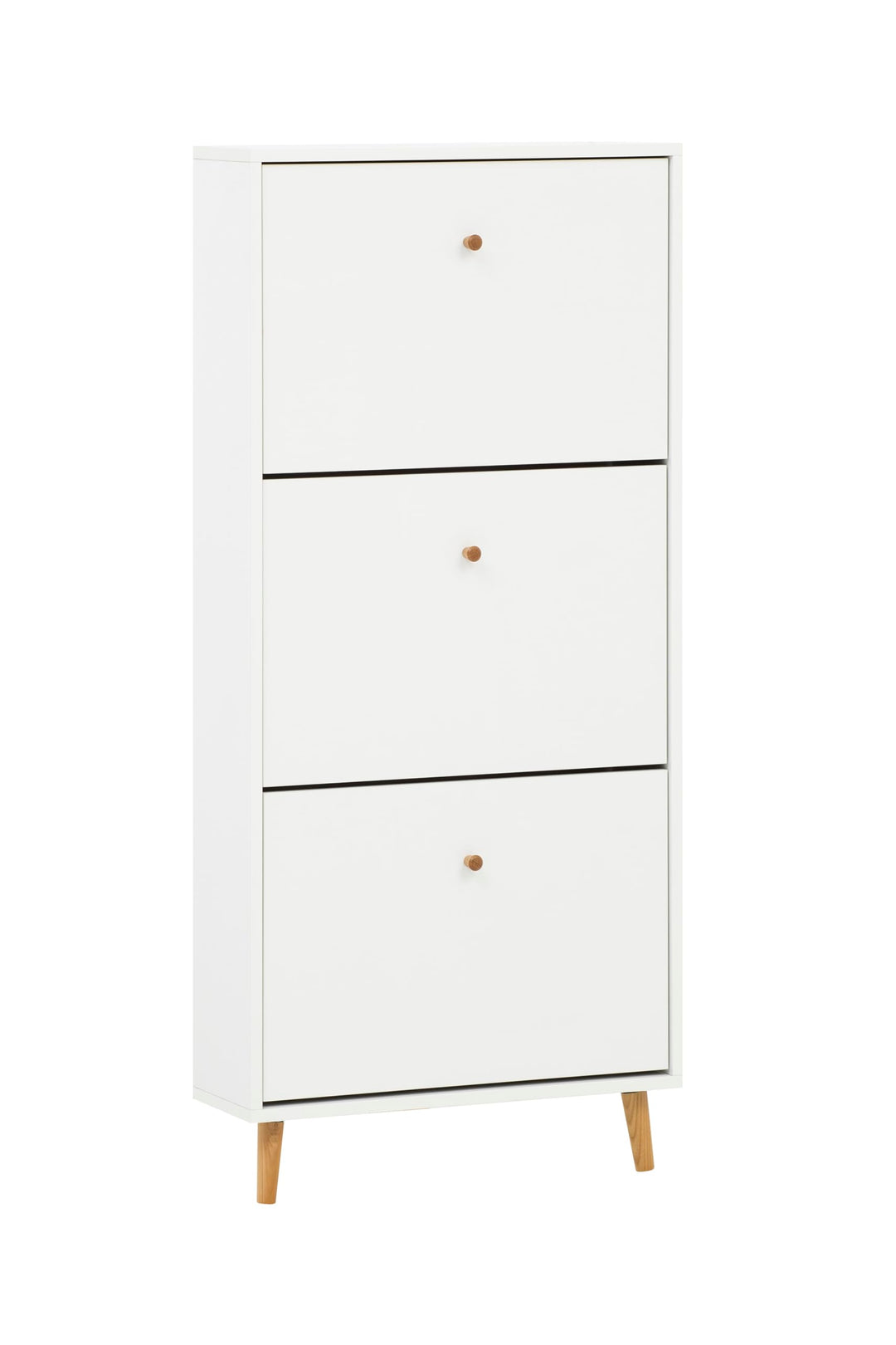Schildmeyer Bjarne Schuhschrank 158673, weiss matt, 59,8 x 19,5 x 131 cm, platzsparend durch geringe