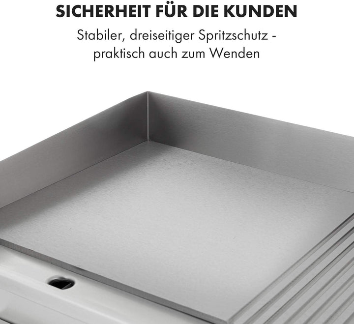 Klarstein Elektrogrill, Grillplatte, Elektrische Grillplatte, Tischgrill, Elektrogrill aus Edelstahl