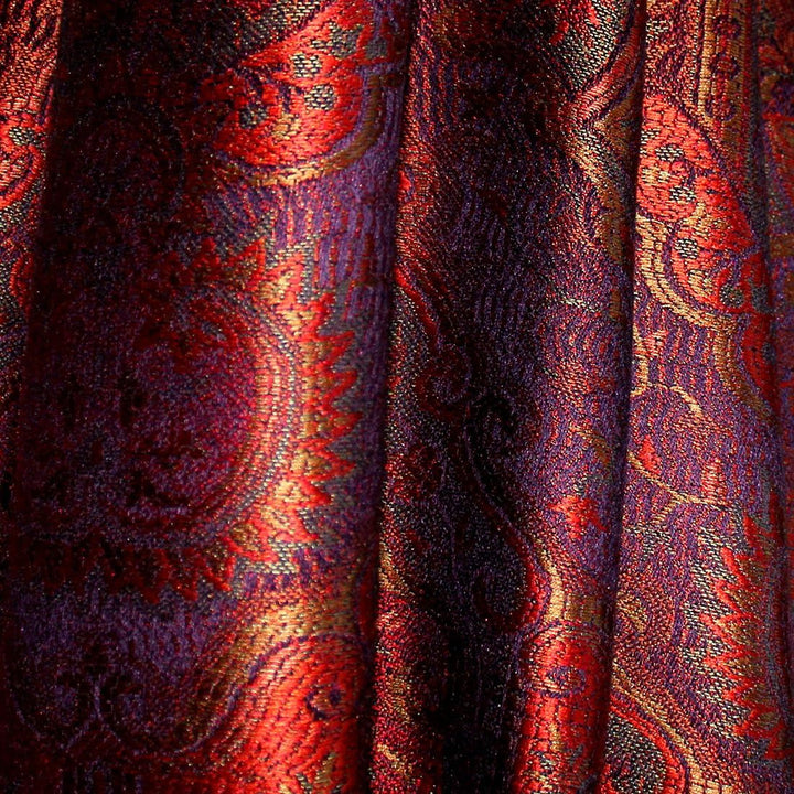 Lorenzo Cana Pashmina Schal Schaltuch jacquard gewebt aus 100% Seide, 70 cm x 190 cm Paisley Muster
