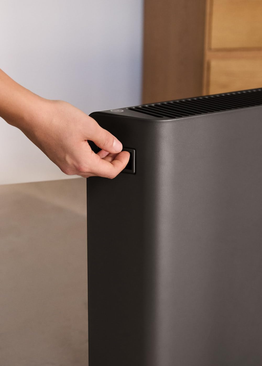 CREATE WARM HANDY/Konvektor-Heizlüfter, Schwarz, Ventilator- und Heissluftfunktion, bis zu 20 m², 4