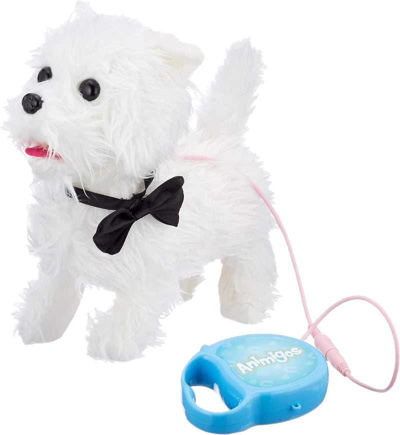 Tobar 17971 Gehender und bellender Welpe-West Highland White Terrier (Hund mit Funktion/Fernbedienun