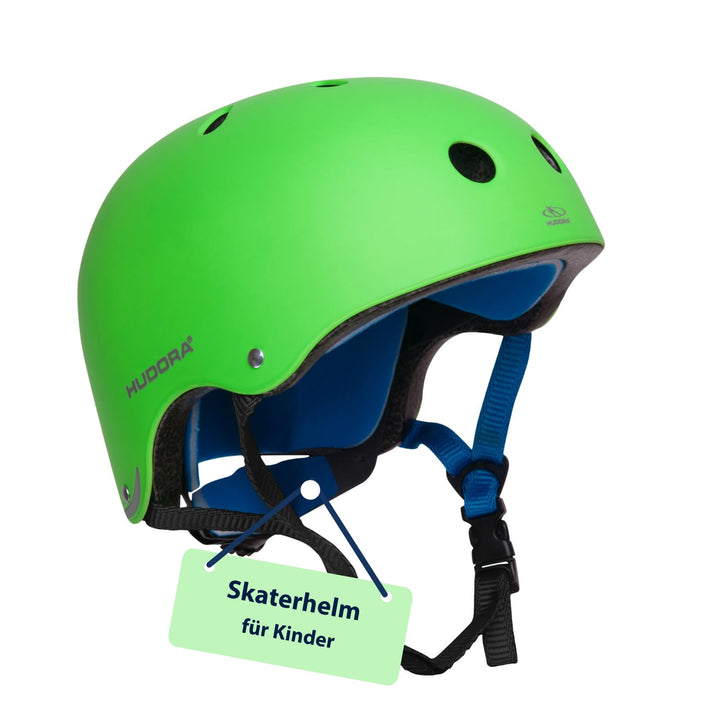 HUDORA 84103 - Skateboard-Helm, Scooter-Helm anthrazit, Gr. 51-55, Skate Helm, Fahrrad-Helm 56-60 Gr