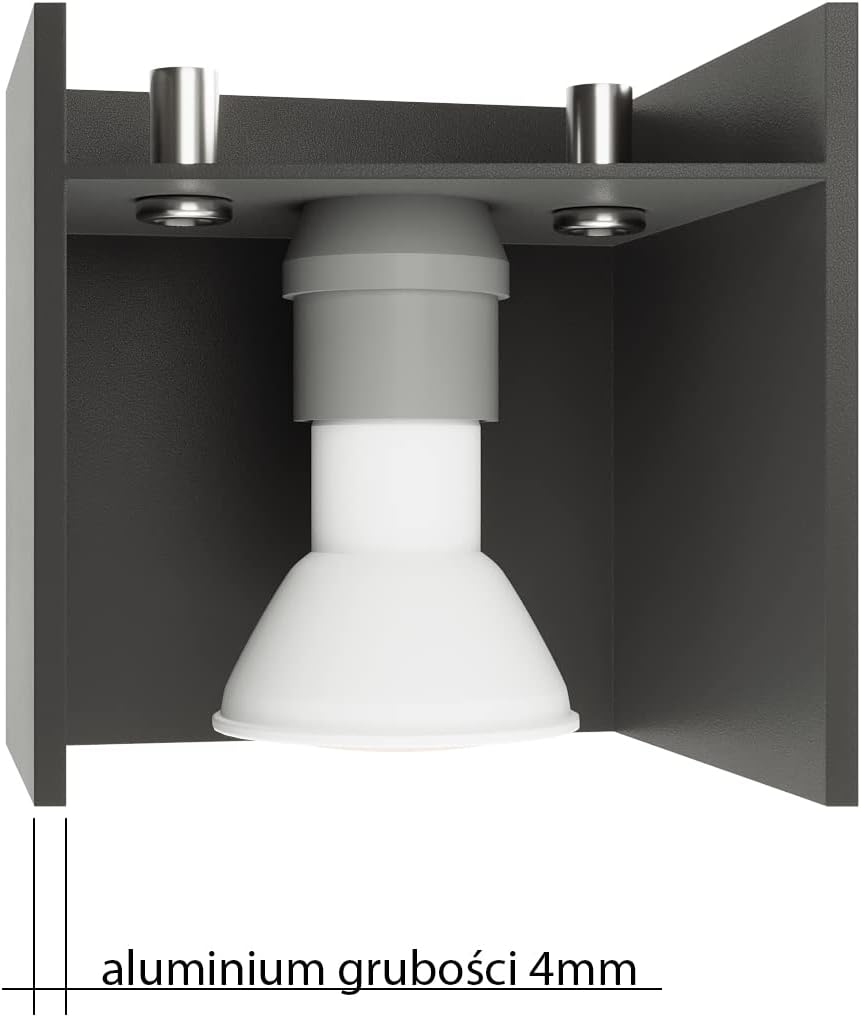 SOLLUX lighting Quad 1 Deckenleuchte mit Rechteckigem Schirm - Deckenleuchte Wohnnzimmer Pendelleuch