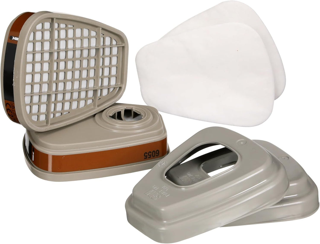 3M 6002 CR Ersatzfilter für Farbspritzarbeiten 6002CR – Austauschfilter mit Schutzstufe A2P2 für 3M