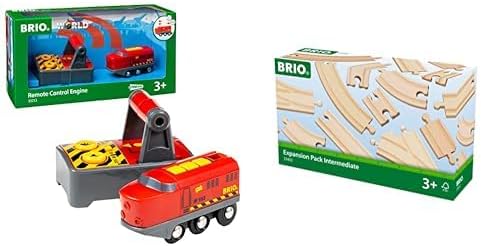 BRIO World 33213 IR-Frachtlok - Elektrische Lokomotive mit Fernsteuerung - Zubehör World - Kleinkind