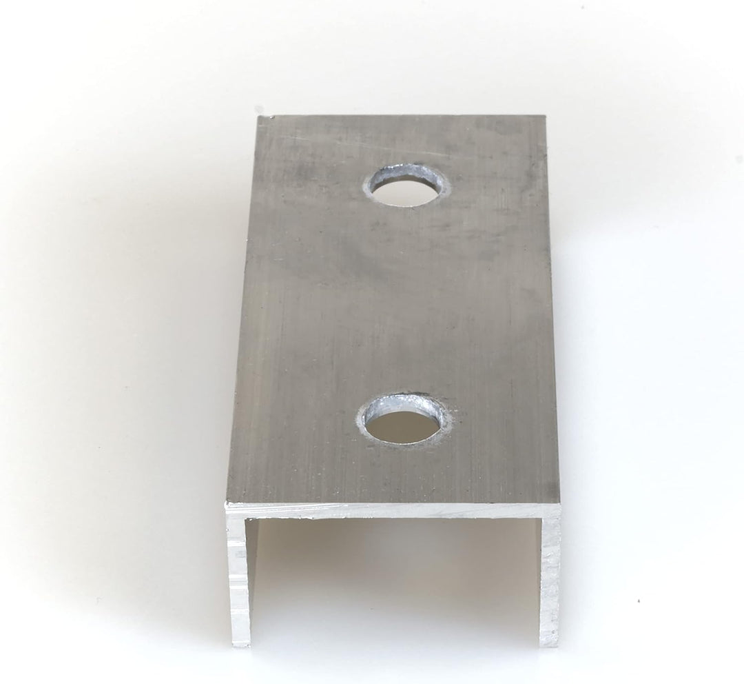 NAKA Aluminium C-Profilverbinder PV Solarpanelen 8 Stück | Photovoltaik Solarmodul Schienenverbinder