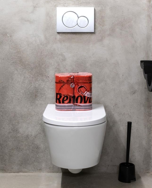 Renova Hygienisches Papier, Rot, 5 x 4 Rollen, Rot