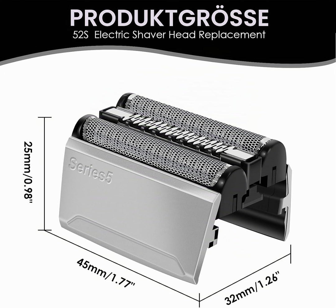 Scherkopf for Series 5 52S, Afaneep Elektrische Rasierköpfe Elektrorasierkopf Ersatzteil Scherkopf E