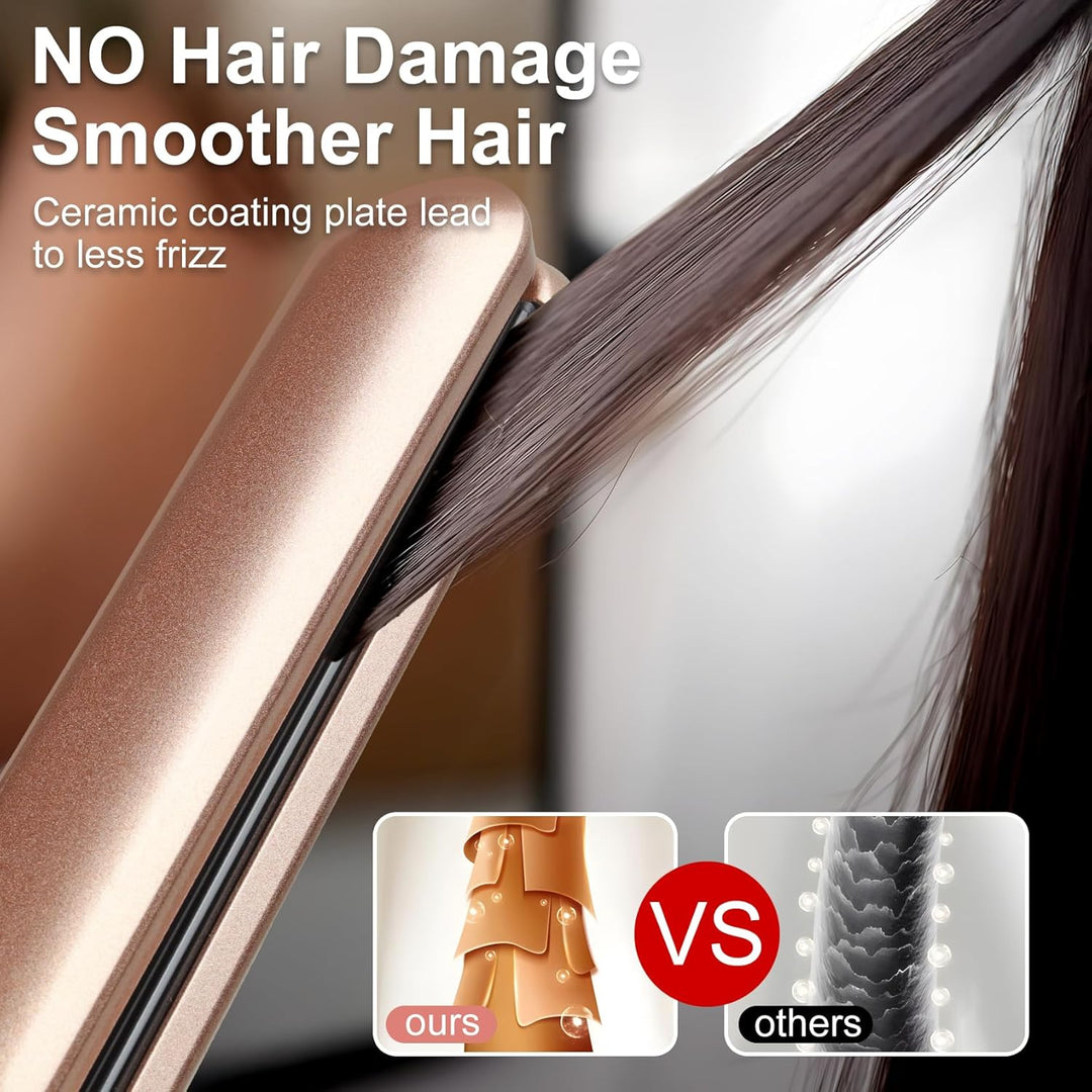 Haarglätter, JAETON Professioneller 2 in 1 Keramik Glätteisen Locken und Glätten, 30s Schnellaufheiz