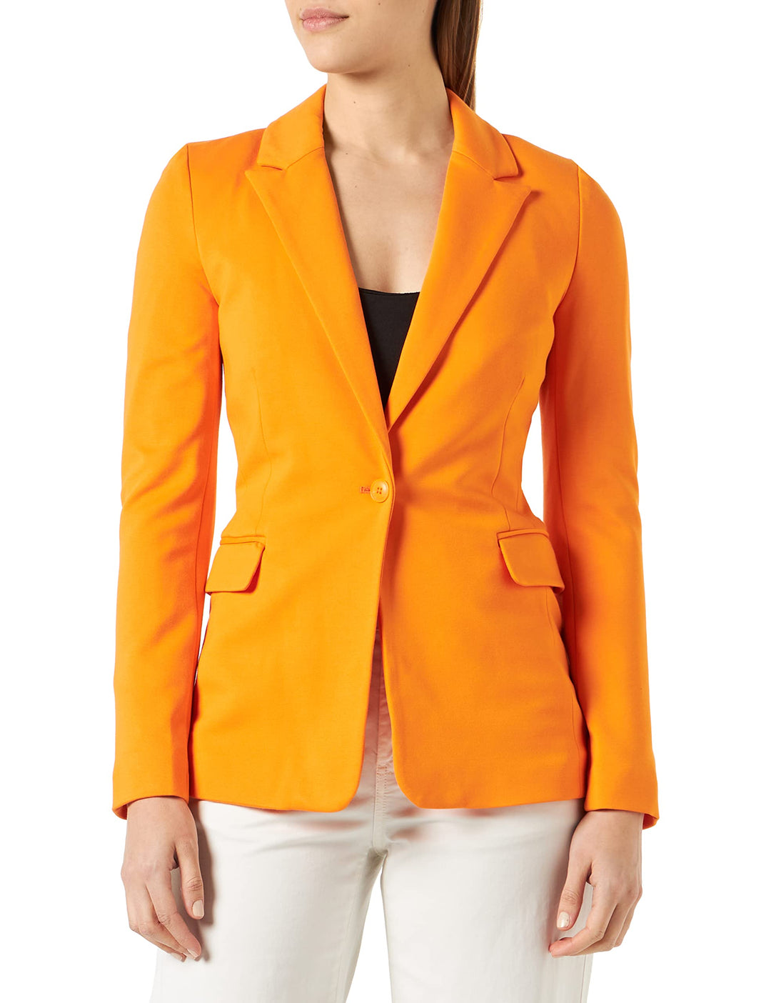 ONLY Damen Onlpinko-vika L/S Fitted Tlr Blazer, Orange Peel
