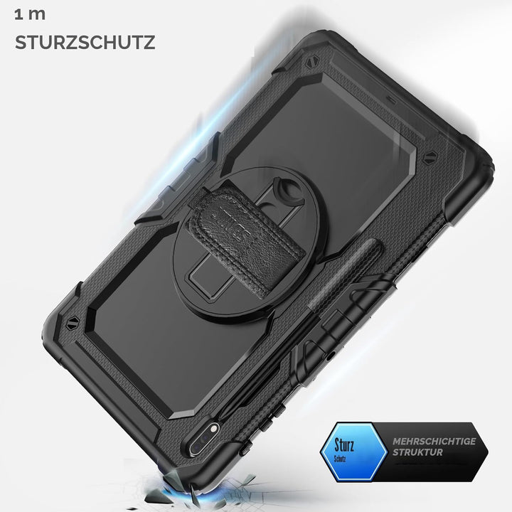 SEYMAC Hülle für Samsung Galaxy Tab S7 FE 2021/S8 Plus 2022/S7 Plus 2020 12,4 Zoll, Stossfest Hülle