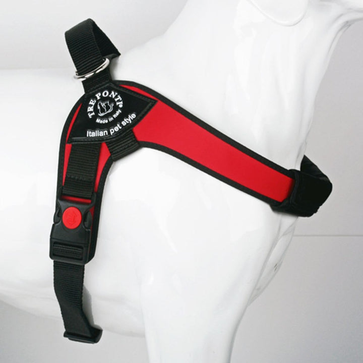 TRE Ponti Geschirr Brio rot schwarzer Rand 80-100 cm bis ca 30-40 kg XL, XL