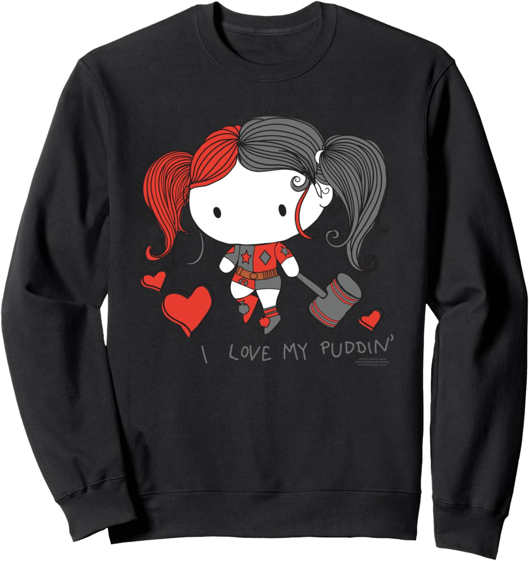 Justice League Harley Quinn I love My Puddin Sweatshirt